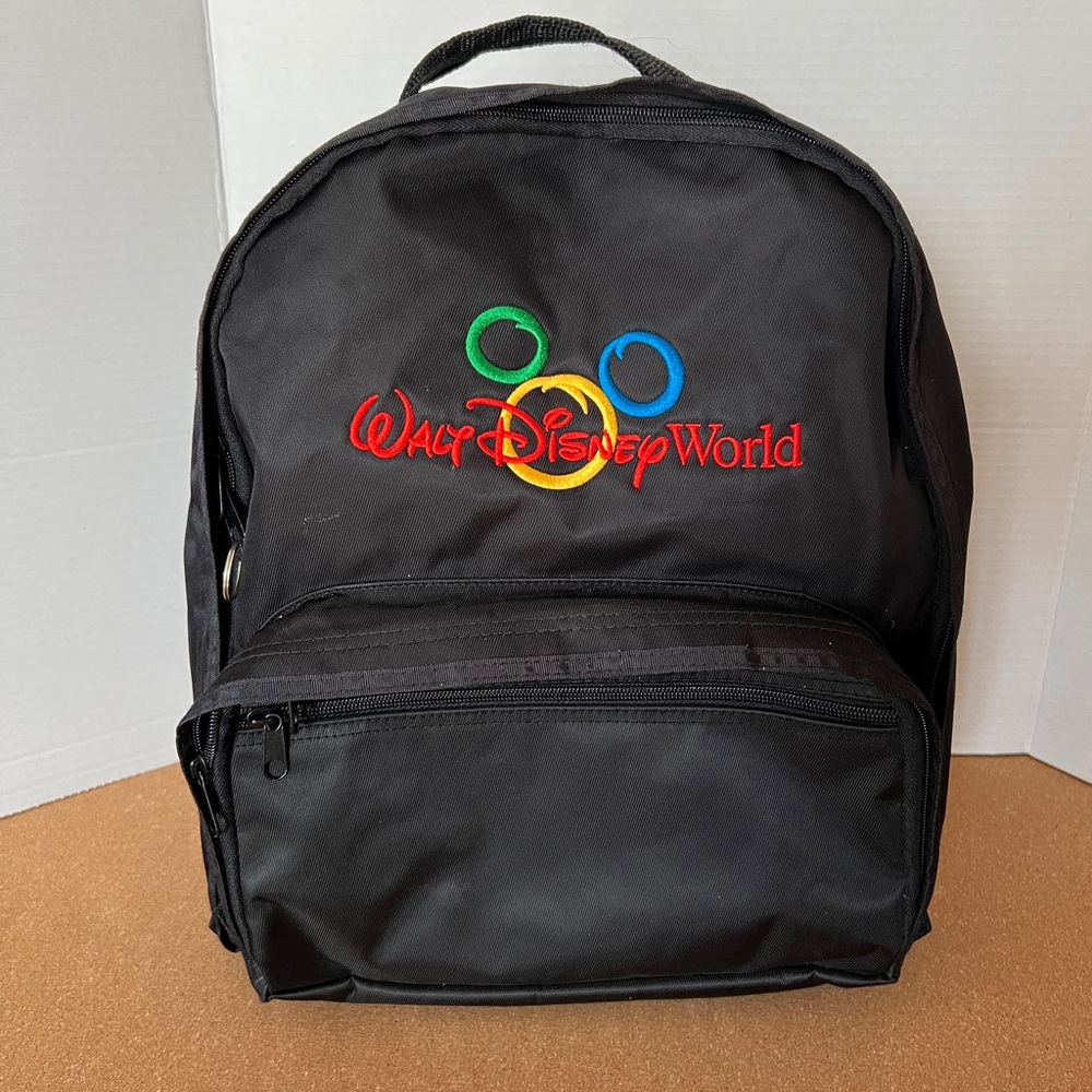 Disney Black Backpack with Colorful Logo